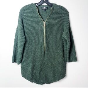 ABS Allen Schwartz Zipper Knit Sweater